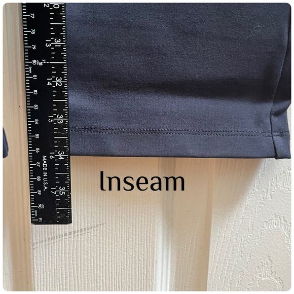 Betabrand Navy Classic Dress Yoga Straight Leg Pants Small Long 34 Inch Inseam - Picture 8 of 10